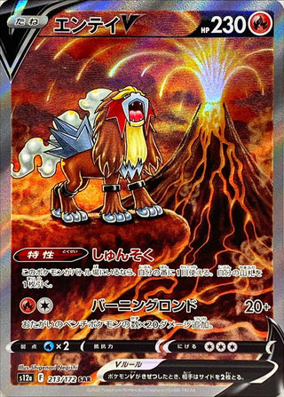 {213/172}Entei V SAR | Japanese Pokemon Single Card