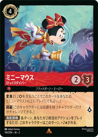 {114/204}Minnie Mouse - Wide-Eyed Diver